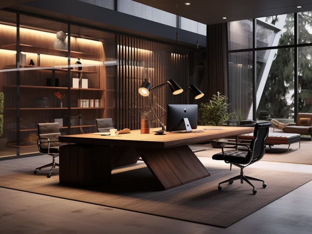 Rustic Office Cabin Design