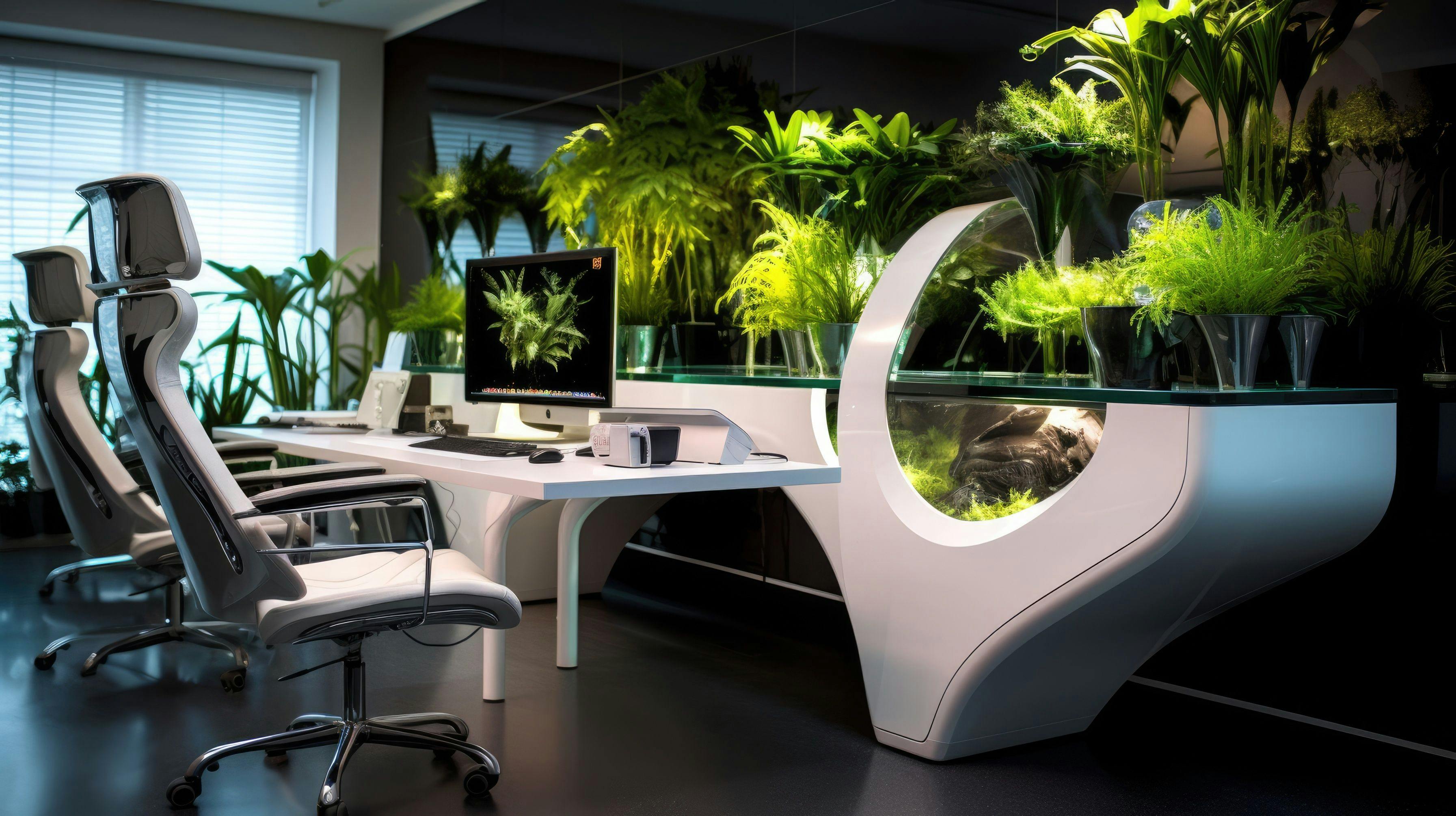 Premium Photo  Inspiring office interior design art deco style generative  ai aig 31