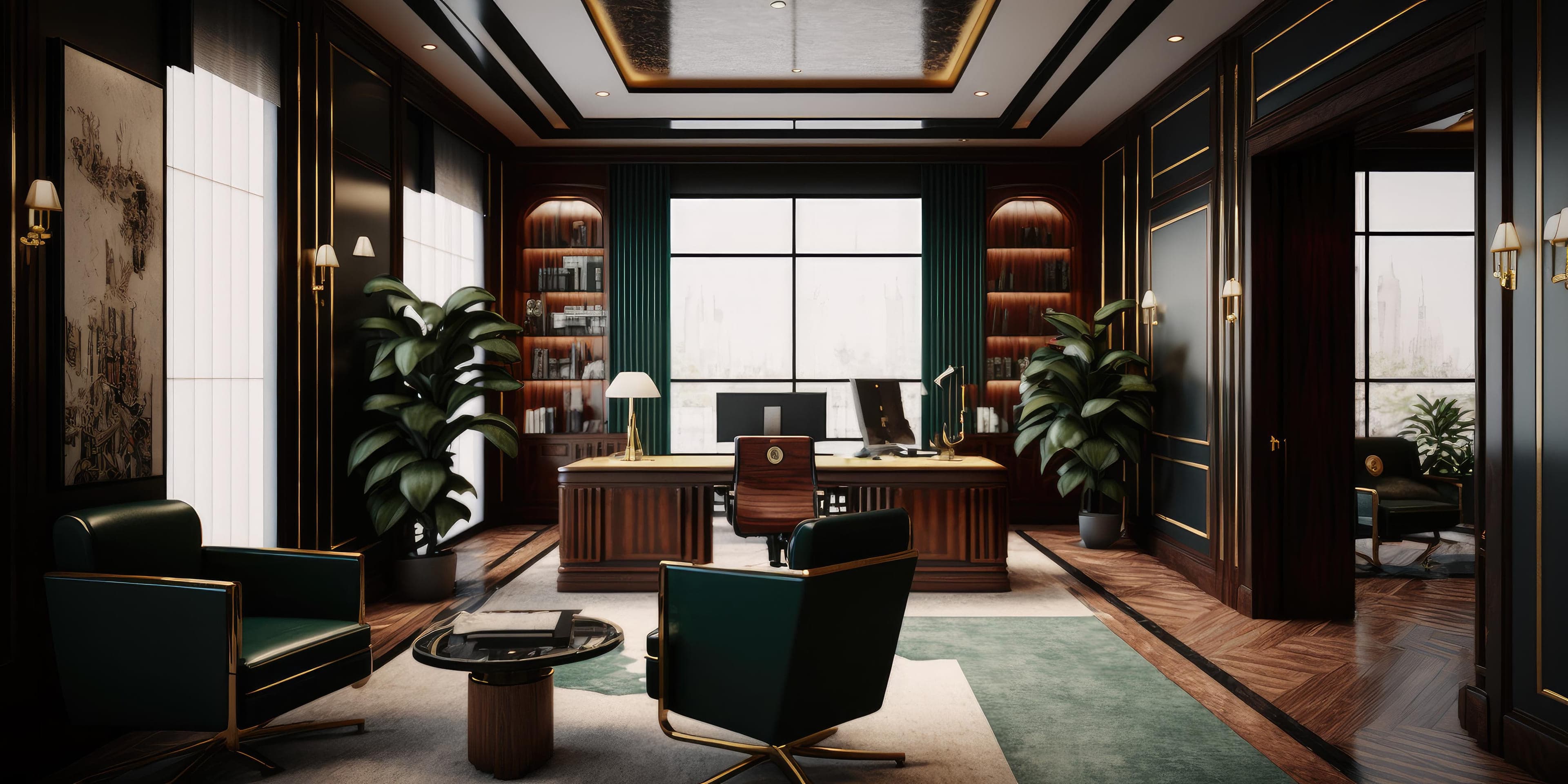 Wooden Office cabin design