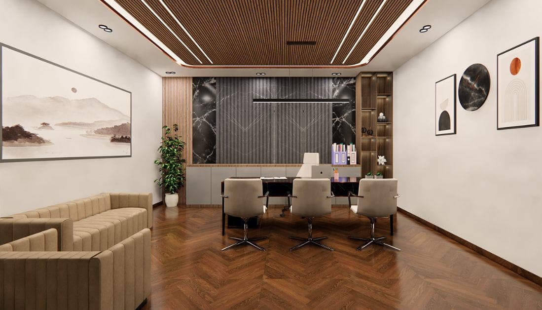 Luxury Office cabin interior design