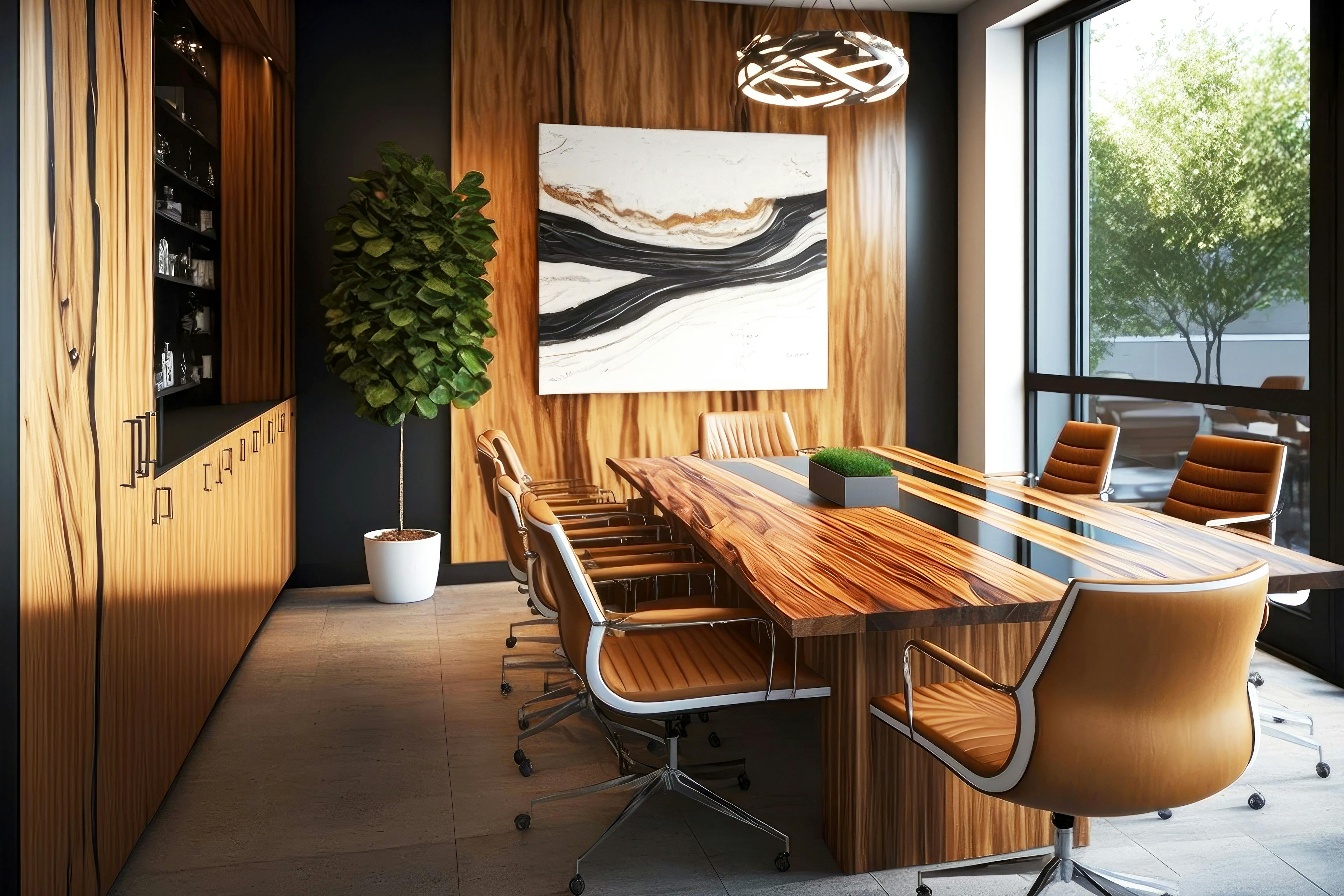 woodfinished-modern-office-with-beaful-conference-table